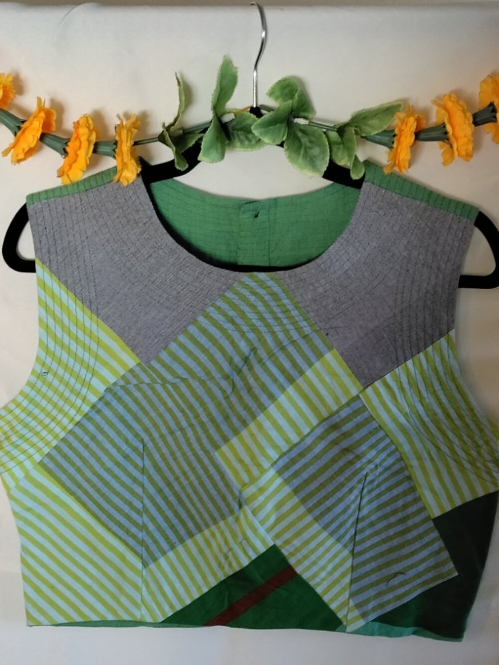 Phenomenal Plaid Handwoven Cropped Top - Barefoot Shop Sri Lanka Women's Large